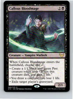 Magic the Gathering Callous Bloodmage Strixhaven: School of Mages MTG Free Ship! - Image 1