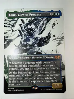 MTG Ezuri, Claw of Progress - Extended Art - Multiverse Legends #38 Mythic - Image 1