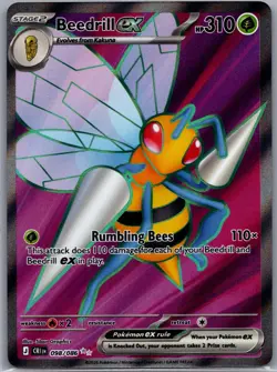 Beedrill ex 098/086 Ultra Rare Chaos Rising Pokemon Near Mint - Image 1