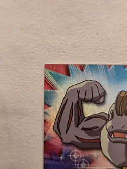 Machoke #67 Topps Pokemon Black Logo TV Animation 1999 Rainbow Holo Nm - Image 4