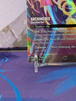 Enchanted Archimedes Electrified Owl EN 5 Lorcana 208/204 - Image 5