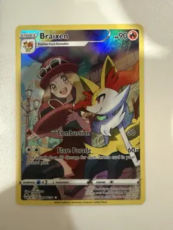 Braixen - TG01/TG30 - Pokemon Silver Tempest Trainer Gallery Holo Card - Image 1