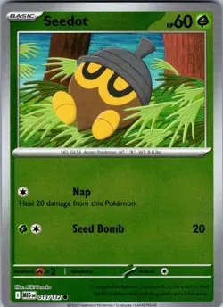 Seedot 013/132 Common Mega Evolution Pokemon Reverse Holo Near Mint - Image 1