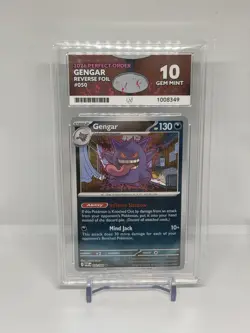 Ace 10 Gengar Reverse Holo Perfect Order Pokemon Card 050/088 - Image 1