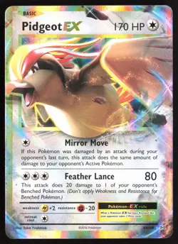 Pokemon TCG - Pidgeot EX 64/108 XY - Evolutions Holo Ultra Rare LP - Image 1