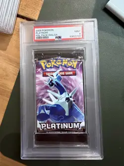 PSA 9 Pokemon Platinum Booster Pack Dialga - Image 1