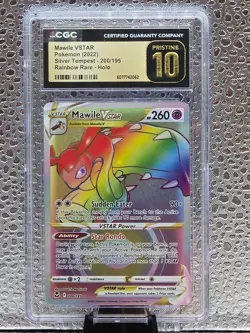 Pokemon TCG | Mawile 200/195 Silver Tempest Rainbow Rare | CGC 10 Pristine - Image 1