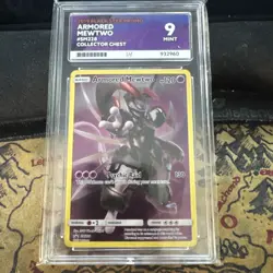 2019 POKEMON SM BLACK STAR PROMO #SM228 FULL ART/ARMORED MEWTWO ACE 9 - Image 1