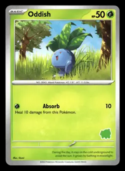 Oddish My First Battle Bulbasaur Deck Pokemon NM - Image 1