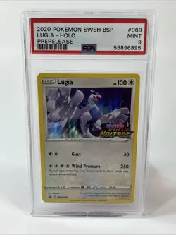 2020 Pokemon Lugia Vivid Voltage Prerelease Promo SWSH069 - PSA 9 MINT - Image 1