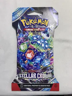 4 Sleeved Stellar Crown Packs Pokemon TCG Factory Sealed - Image 4