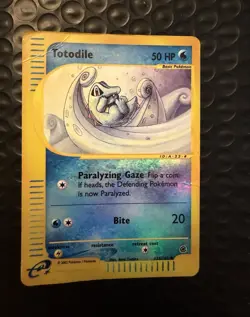 Wizards of the Coast Totodile 135/165 Expedition Reverse Holo Eng 2002 50 HP - Image 1