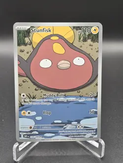 Pokemon TCG Stunfisk 118/086 White Flare Illustration Rare Near Mint Condition - Image 1