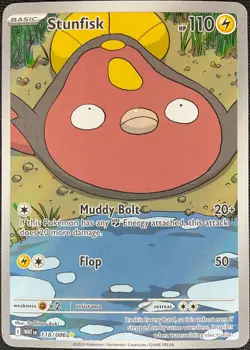 Pokemon Stun Fisk White Flare 118/086 Illustration Rare NM - Image 1