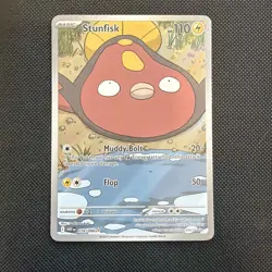 Pokemon Stunfisk 118/086 Sv: White Flare Illustration Rare NM - Image 1