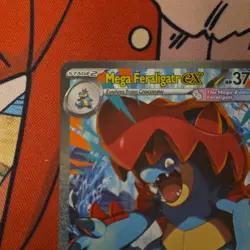 Pokemon Mega Feraligatr EX 274/217 ASC Holo Mega Evolution - Image 2