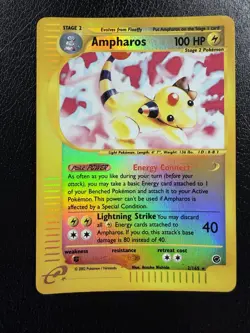 Ampharos 2/165 Reverse Holo Expedition Base Set Rare HP/DMG - Image 1