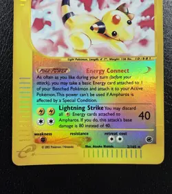 Ampharos 2/165 Reverse Holo Expedition Base Set Rare HP/DMG - Image 3
