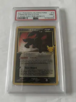 Pokemon TCG: Umbreon Gold Star 17/17 Celebrations PSA 9 25th Anniversary - Image 3