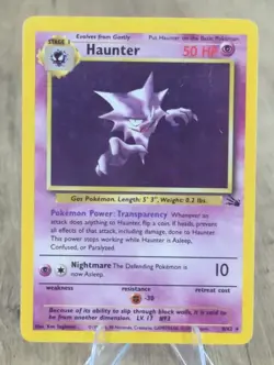 Vintage Pokemon Haunter 6/62 Fossil Holo Rare Unlimited - Image 1