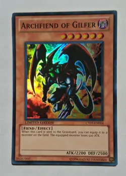 YuGiOh - Archfiend of Gilfer - CT07-EN014 - Super Rare Holo - NM - Image 1
