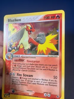 Blaziken 3/109 Ex Ruby & Saphire Holo Pokemon Card LP - Image 3