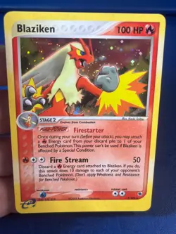 Blaziken 3/109 Ex Ruby & Saphire Holo Pokemon Card LP - Image 4