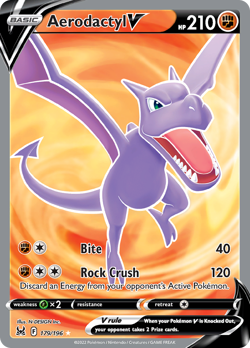 Aerodactyl V 179/196 Ultra Rare Lost Origin Pokemon NM/M - Image 4