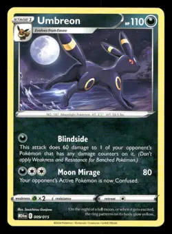Umbreon 009/015 McDonald's Promos 2024 NM/M Pokemon - Image 1