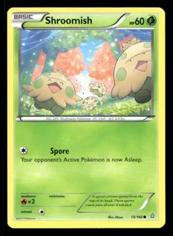 Shroomish 15/160 Primal Clash LP Pokemon - Image 1