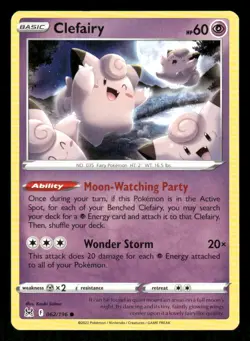 Clefairy 062/196 Common Lost Origin Pokemon NM/M - Image 1