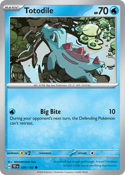 Totodile 039/162 C Temporal Forces Reverse Holo NM/M Pokemon - Image 4