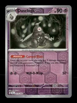 Dusclops 019/064 Shrouded Fable Reverse Holo NM/M Pokemon - Image 1