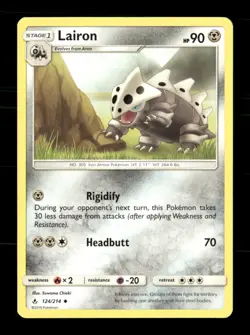 Lairon 124/214 Unbroken Bonds NM/M Pokemon - Image 1