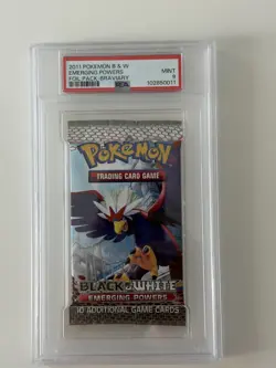 PSA 9 Pokemon Black & White Emerging Powers Booster Pack Braviary (LOW POP) - Image 1