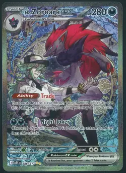 N's Zoroark 286/217 SIR Special Illustration Rare Pokemon Ascended Heroes NM - Image 1