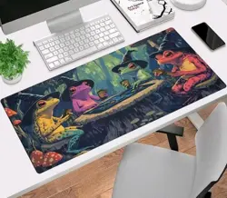 Frog Wizards TCG Playmat 60x30cm Neoprene Stitched Edges Pokemon MTG - Image 2