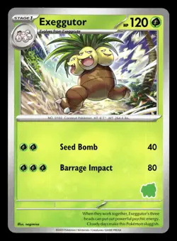 Exeggutor My First Battle Pokemon Bulbasaur Deck Stamp NM - Image 1