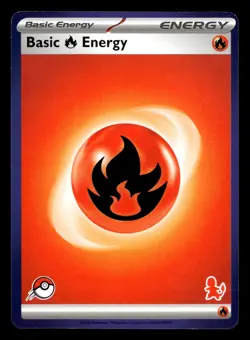 Basic Fire Energy (Blue Border) My First Battle Charmander Deck Stamp Pokemon NM - Image 1