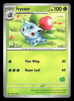 Ivysaur My First Battle Pokemon Bulbasaur Deck Stamp NM - Image 1