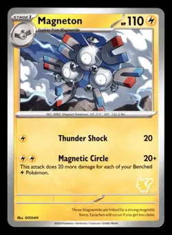Magneton My First Battle Pikachu Deck Stamp Pokemon NM - Image 1