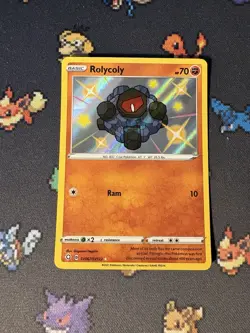 Pokemon Cards Rolycoly SV067/SV122 Shiny Holo Rare Shining Fates - (NM) - Image 1