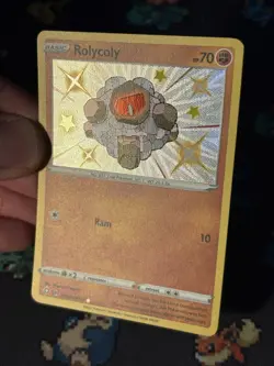Pokemon Cards Rolycoly SV067/SV122 Shiny Holo Rare Shining Fates - (NM) - Image 2