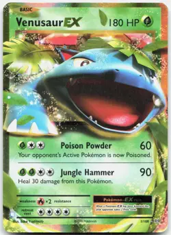 Pokemon TCG Venusaur EX XY - Evolutions Ultra Rare 1/108 Holo - Image 1