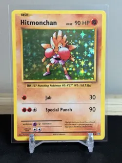 Hitmonchan Holo Rare 62/108 Pokemon Card XY Evolutions TCG 2016 - Image 1