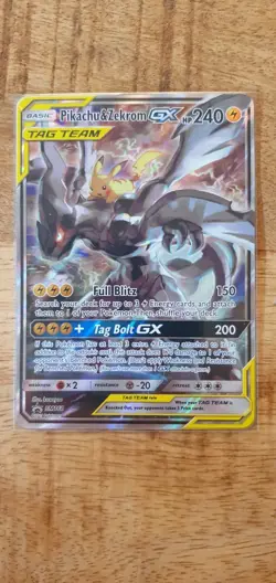Pokemon TCG Black Star Promo Pikachu Zekrom GX SM168 NM Condition - Image 1