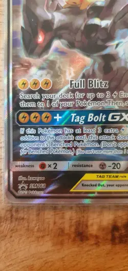Pokemon TCG Black Star Promo Pikachu Zekrom GX SM168 NM Condition - Image 5