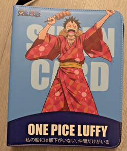 One Piece Trading Card Binder Luffy– Waterproof, Portable Collection Organizer - Image 1