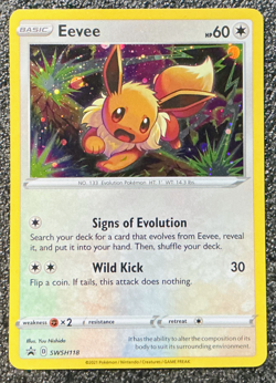 Eevee - SWSH118 Holo - SWSH: Sword & Shield Promo Cards (SWSD) - Image 1