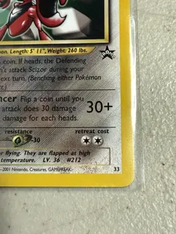 Scizor #33 WoTC Black Star Promo Pokemon Card - Image 4